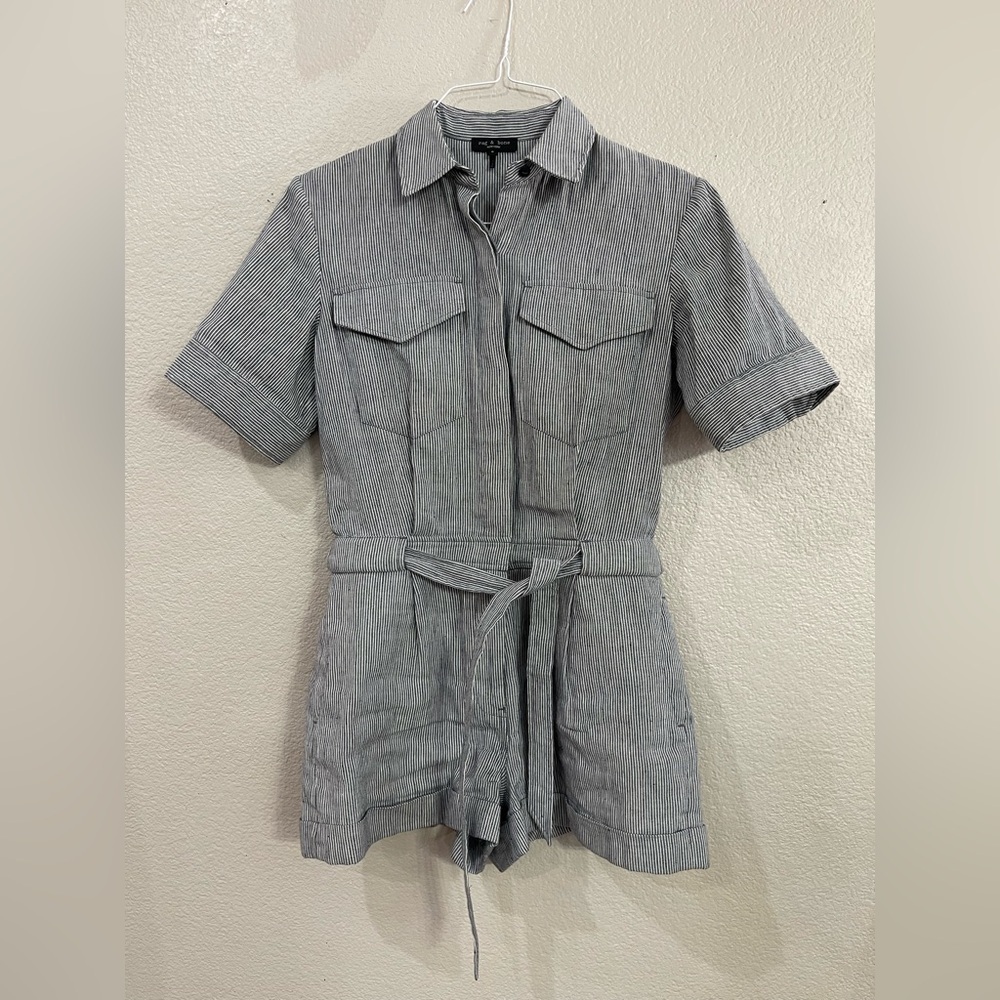 Rag and Bone surplus jumper Pinstripe Short Sleeve summer jumper women’s size 0